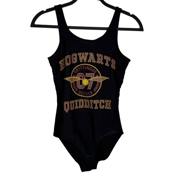 Harry Potter Tops - Hogwarts Gryffindor Quidditch Seeker Black Bodysuit Girls 14/16 Womens XS